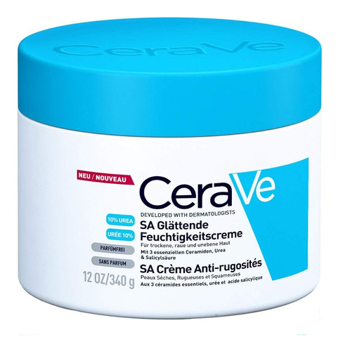 Cerave Crema Hidratante Suavizante Sa Con Ceramidas Esencia.