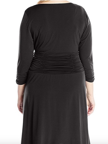 Vestido Corto Cuello V Negro Talla Extra Importación | Meses sin intereses Vestido Corto Cuello V Negro Talla Extra Importación | Meses sin intereses
