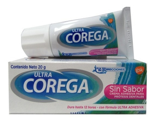Crema Adhesiva P/prótesis Dental Sin Sabor 20g Ultra Corega