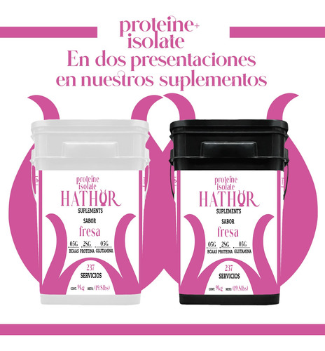 Proteína Isolate Wey Hathor Suplementos 9 Kg Varios Sabores Fresa