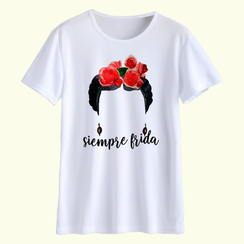 Remera  Frida Kahlo Siempre Frida Estampada Personalizada