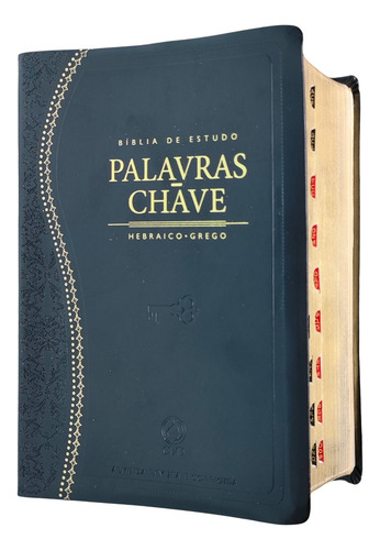 Bíblia De Estudo Palavras Chave Hebraico Grego Dicionário Strong Com Indice Lateral Capa Preta Luxo