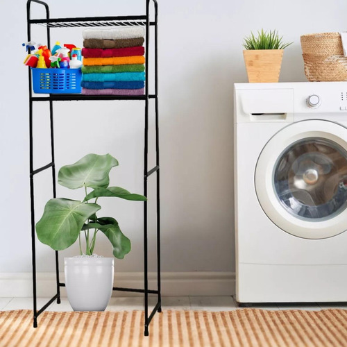 Maxeb estante para banheiro com 2 níveis preto fosco furos para torneira
