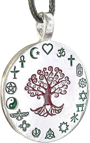 Coexist Pagan Jewelry Yggdrasil Brown Árbol De La Vida Respe