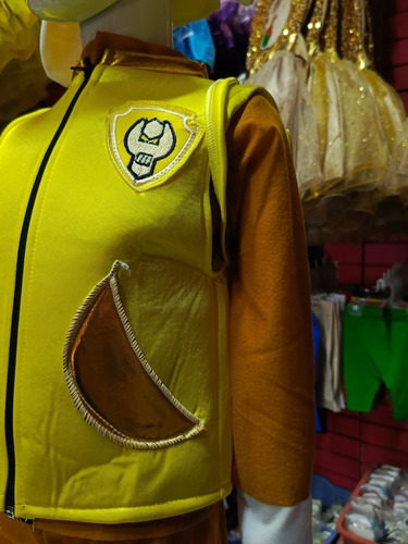 Disfraz Cosplay Rubble Paw Patrol Original Para Niños Amarillo 8 Años