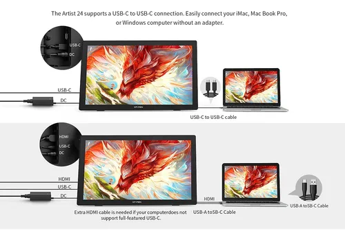 Tableta De Dibujo Con Pantalla Xppen Artist 22 2nd Comput...