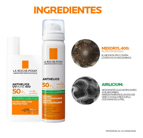 Kit Anthelios Uvmune Oil Control Fluido + Anthelios Bruma