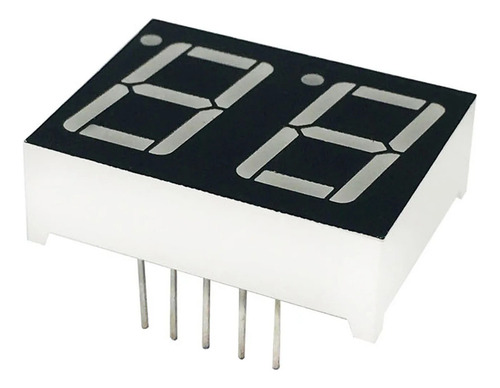 15 Piezas De Display 7 Segmentos 2 Dígitos Rojo Catodo Comun