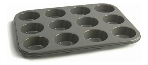 Jamie Oliver Molde 12 Muffin Antiadherente Acero Gris/menta