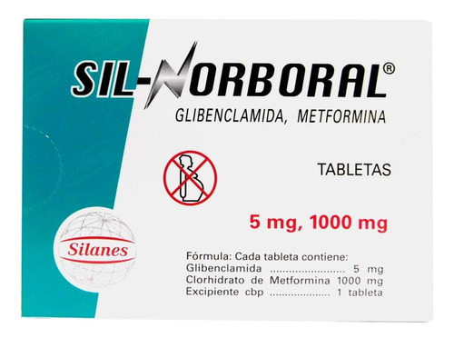 Sil Norboral 5 Mg/1000 Mg Caja Con 40 Tabletas