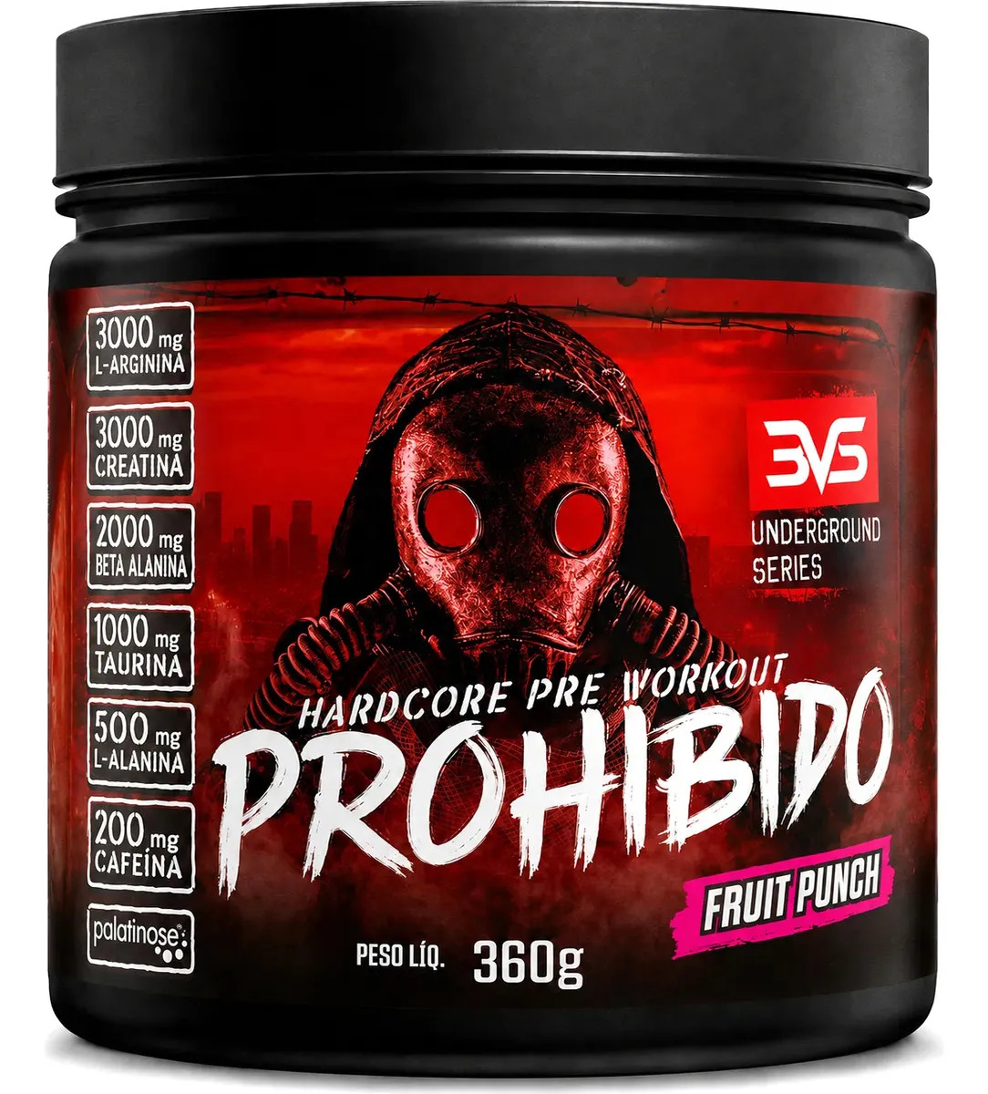 PROHIBIDO PRÉ TREINO 360g - Fruit Punch