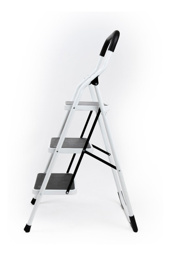 Escalera Plegable De 3 Escalones Con Grip Antiderrapante