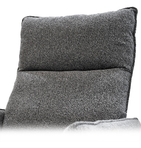 Sillón Reclinable Eléctrico En Tela Sofisticado Color Gris