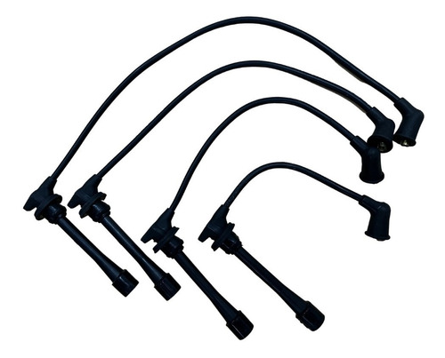 Imagen 1 de 7 de Cables De Bujia Hyundai Elantra 1.6i 1.8i 7mm Silicona
