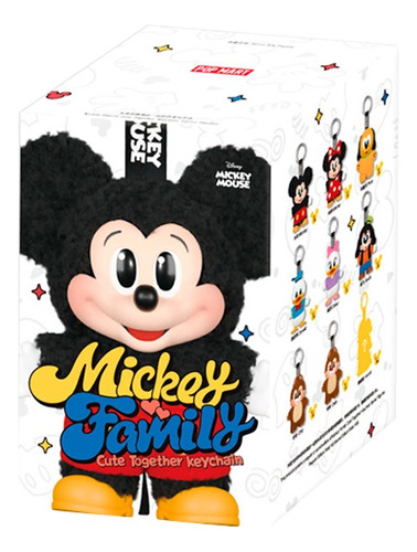Mickey Family Cute Together Keychain Pop Mart Box