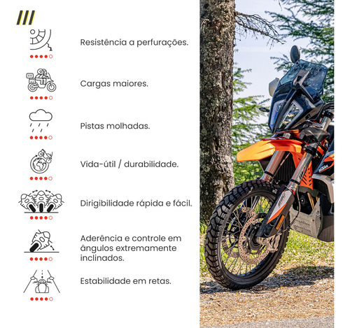 Par De Pneu Mitas 110/80-19 + 150/70-18 E-07+ Big Trail