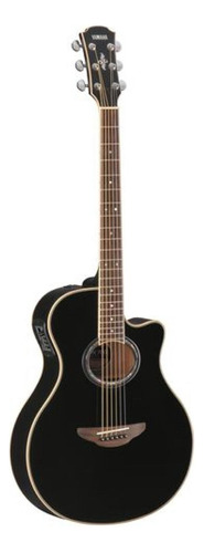 Guitarra electroacústica Yamaha Apx700 negra de acero