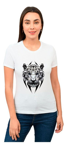 Playera Tigre Mujer Animales Diseño 270 Playeras Beloma