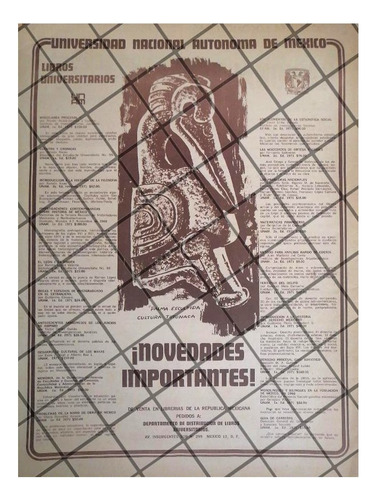 Publicidad Antigua Libreria Universitaria Unam 1971