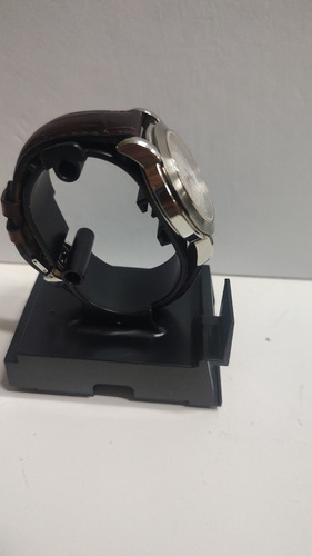 Reloj Tissot 1853 Automático 25 Joyas Esqueleto No Mido Oris Café Oscuro Rojizo Acero Inoxidable Cepillado Blanco Y Plateado (Usado)