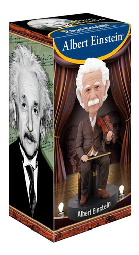 Albert Einstein Violino Bobblehead - Royal Bobbles