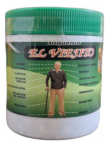 Pomada El Viejito125 Gr - Para Dolores Musculares 4 Piezas