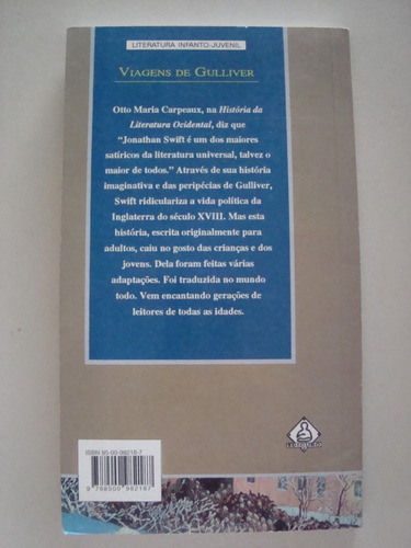 Viagens De Gulliver / Clássicos Para O Jovem Leitor / Jonathan Swift (Usado)