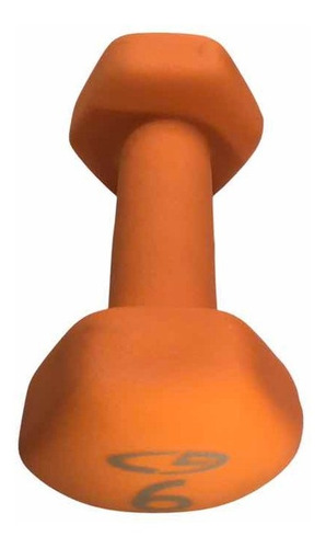 Mancuerna Hexagonal Forro Neopreno Fitness Home Gym 6 Lb
