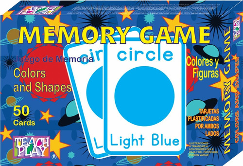 Juego De Memoria Colors And Shapes Teach Play Idioma Inglés 