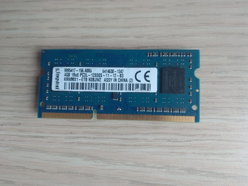 Memoria Ram Para Laptop Ddr3 4gb, 1xr8 | 2xr8, Pc3l 12800s (Usado)