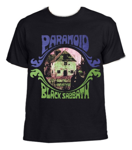 Camiseta Black Sabbath Paranoid Havy Metal Rock Estampada