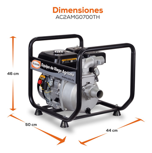 Motobomba Autocebante Evans Aluminio 7hp 4t Thunder 350lpm P