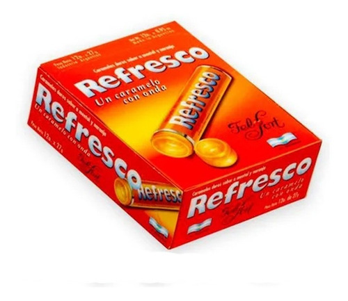 Caramelos Refresco Naranja 12 Paq - Barata La Golosineria