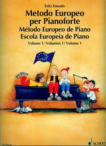 Libro: European Piano Method Vol1 Spanish/portuguese/italian