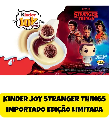 Kinder Joy Stranger Things Importado 20g Edição Limitada