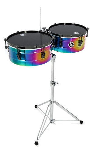 Timbales Lp Tony Succar Signature Lp257-ts Rainbow Chrome
