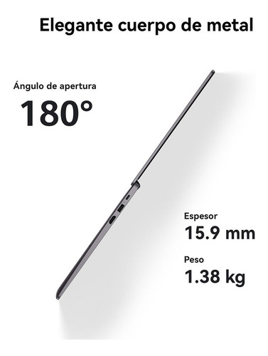 Laptop Huawei Matebook D14 I5 11.5va Gen 8gb + 512ssd Gris Color Gris espacial