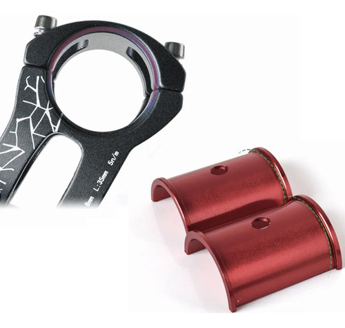 31,8/35mm Mtb Manillar Curto Vástago Bicicleta Montaña