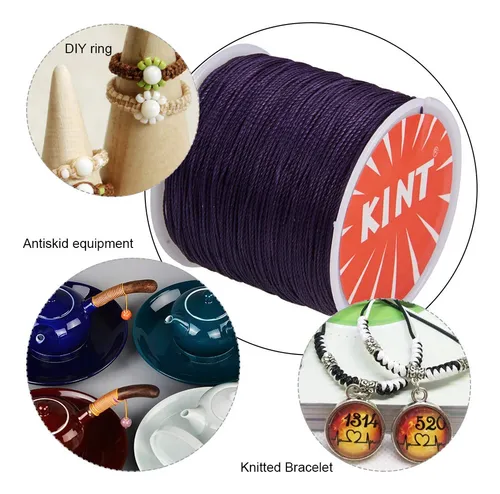 4 Rollos De Hilo De Poliester Encerado Para Joyas Y Macrame