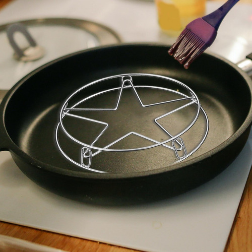 3x Suporte De Aço Inoxidável Para Cozinhar Rack De