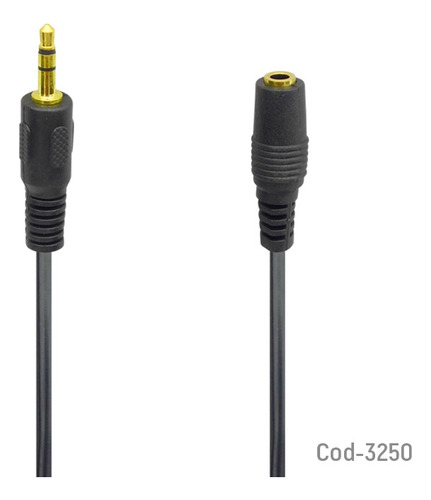 Cable Extension De Audífonos Universal 3 Mts Hembra 3.5 3250