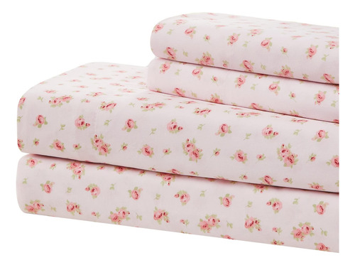Sábanas Estampadas Microfibra Suave Rubor Tamaño Queen