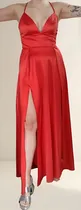 Comprar Vestido Largo Tajos Simil Raso Fiesta Quince Egresada Gala