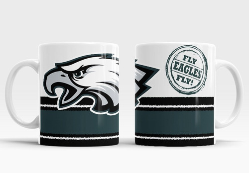 Taza Aguilas De Philadelphia Eagles Nfl Escudo Con Sello