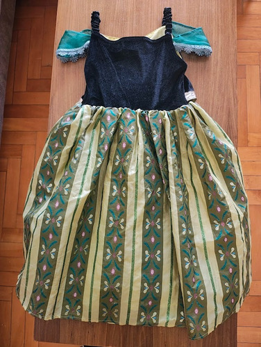 Disfraz Anna Día De La Coronación Original Disney Parks Verde Musgo 7/8 (Usado)