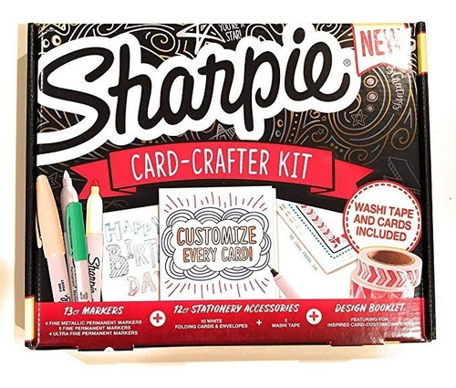 Sharpie Tarjeta-crafter Kit Con 13 Marcadores, 12 Accesorios