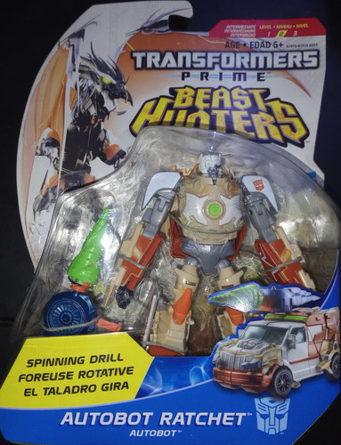 Transformers Prime Beast Hunters Autobot Ratchet Deluxe Clas (Usado)
