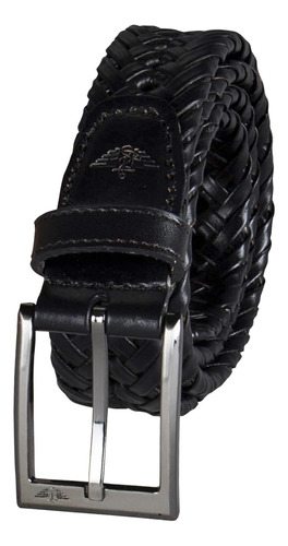 Cinturón Trenzado Dockers 40 Negro Esmaltado Para Hombre