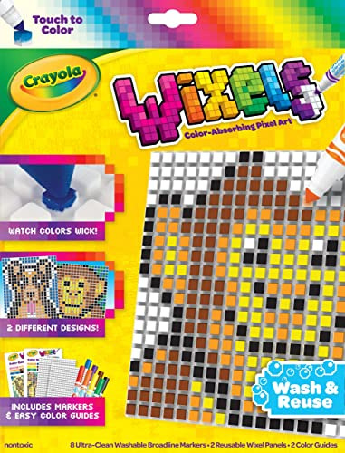 Crayola Wixels Animals Activity Kit, Pixel Art Coloring Set,