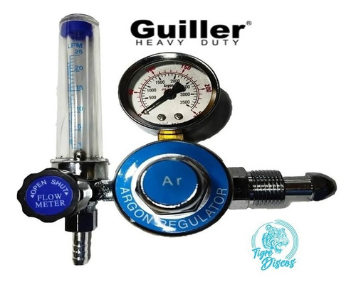 Regulador De Argon Con Caudalimetro Guiller Mod Ar-01 